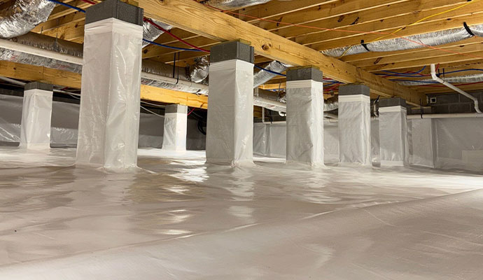 Encapsulated crawl space Encapsulated crawl space